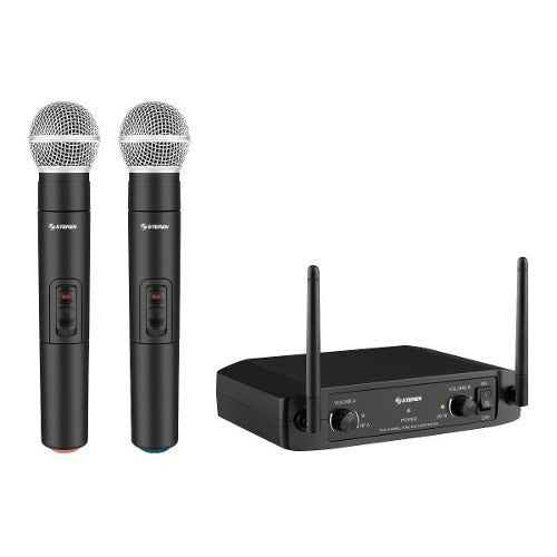 Micrófonos Steren Wr-8000 Uhf 2 Canales