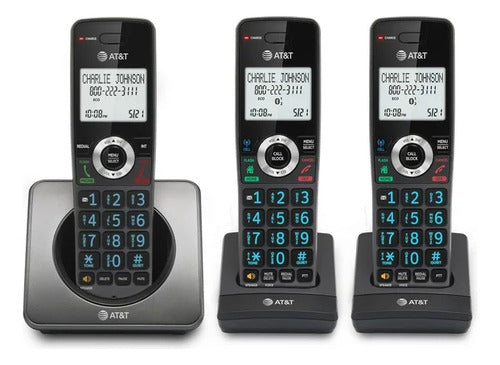 Teléfono Inalámbrico At&t Modelo Gl2101-3 Negro