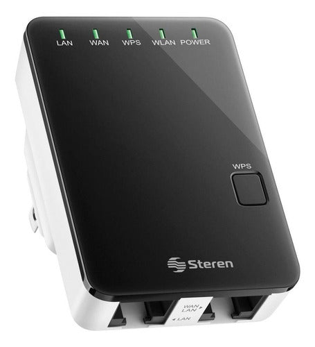 Router Steren Com-818 Negro | Repetidor Wi-fi 2.4ghz
