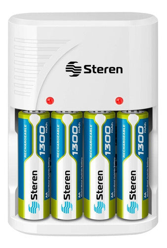 Cargador Steren Crg-020 100-240v 4 Puertos Aa/aaa/9v
