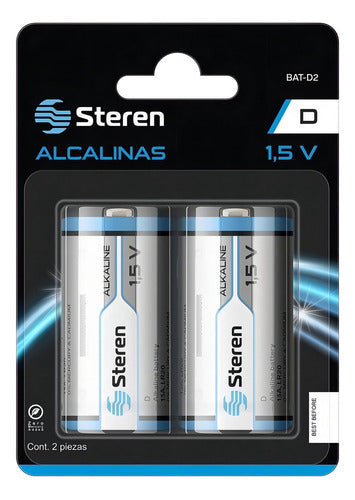 Pila Steren Alcalinas Bat-d2 Cilíndrica -2 Pza