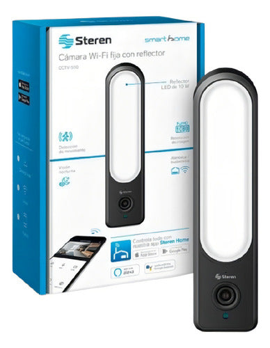 Cámara De Seguridad Wi-fi / Ethernet Full Hd Con Reflector Negro