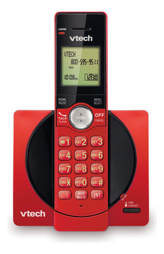 Teléfono Vtech Cs6919 Inalámbrico - Color Rojo - Bueno (Reacondicionado)