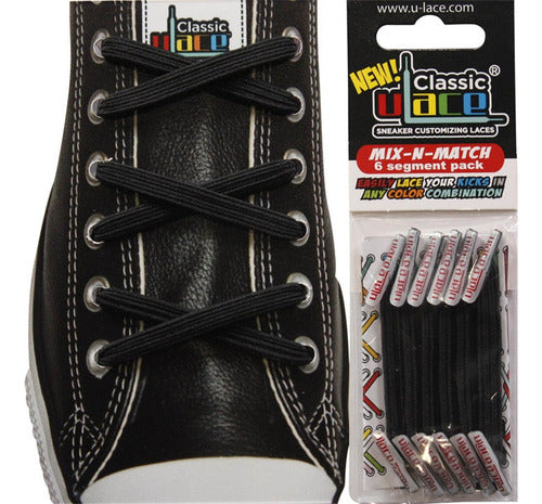 Ulace Classic Agujetas Para Tenis 8 Cm Negro