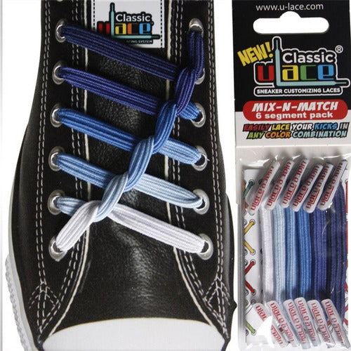 Ulace Classic Agujetas Para Tenis 8 Cm Azul Acero
