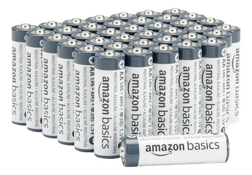 50 Pilas Aa Amazon Basics Alcalina Aa/lr6 Cilíndrica 1.5v