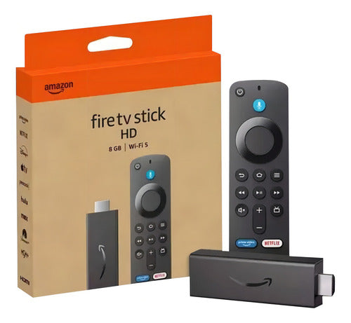 Fire Tv Stick Hd 8gb Streaming Alexa Wi-fi 5 Control Remoto Negro De Voz