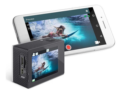 Cámara Deportiva Sumergible 4k Con Wi-fi | Steren Cam-500 Gris