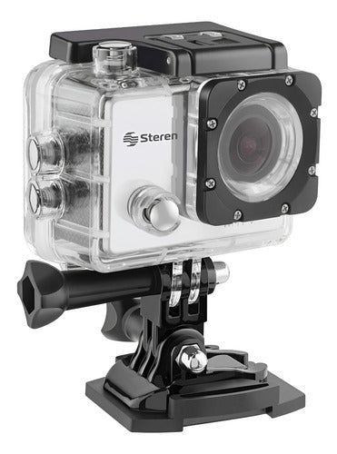 Cámara Deportiva Sumergible 4k Con Wi-fi | Steren Cam-500 Gris