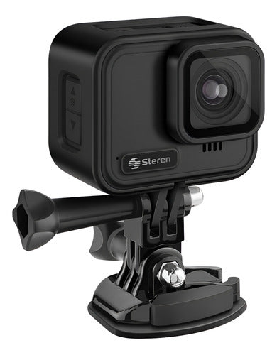 Cámara Deportiva Steren Cam-800 Negra 4k Wi-fi 30 Fps Negro