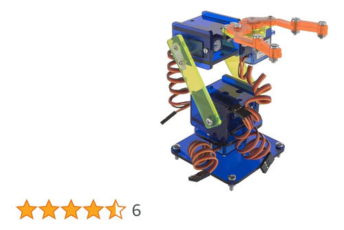 Kit Mini Brazo Robotico Steren K-910 Brazo Robotico Amarillo