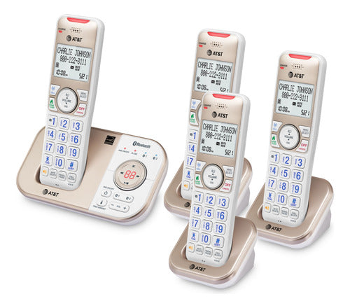 Teléfono At&t Bl3112-4 Inalámbrico Dect 6.0 4 Auriculares