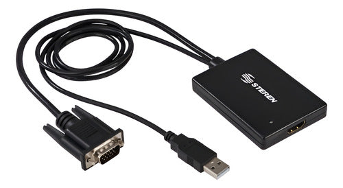 Adaptador Vga A Hdmi Negro Steren 208-153