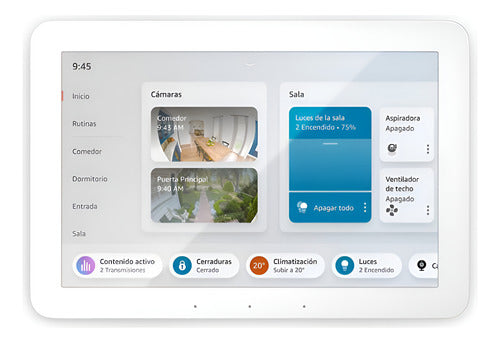 Amazon Echo Hub Blanco Panel Control Hogar Inteligente Alexa Blanco