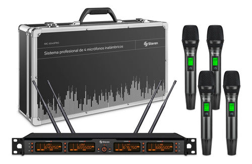 Micrófono Steren Mic-8540pro Profesional Xlr Cardioide Negro