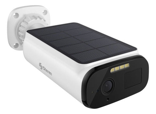 Cámara De Seguridad Wi-fi 4 Mpx Fija Con Panel Solar, Para E Blanco