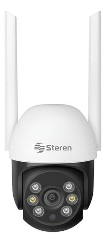 Mini Cámara De Seguridad Wi-fi 3 Mpx Robotizada Con Seguidor Blanco