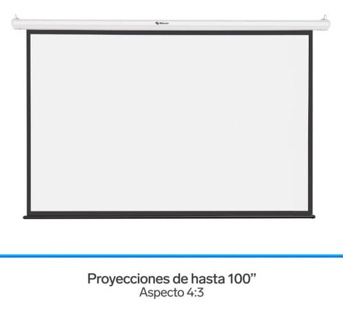 Steren Pantalla De Proyección Retráctil 100  Pro-015