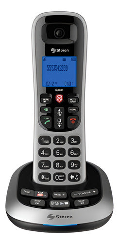 Teléfono Inalámbrico Steren Modelo Tel-2480 Plateado - Plateado