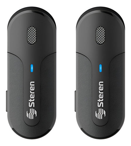 Micrófono Steren Mic-9050 Negro De Solapa Usb C - Negro