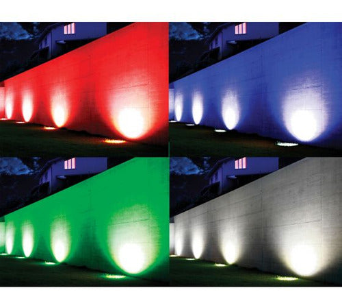 Reflector Steren 50w Modelo Lam-855 Con Rgb - Negro - Rgb
