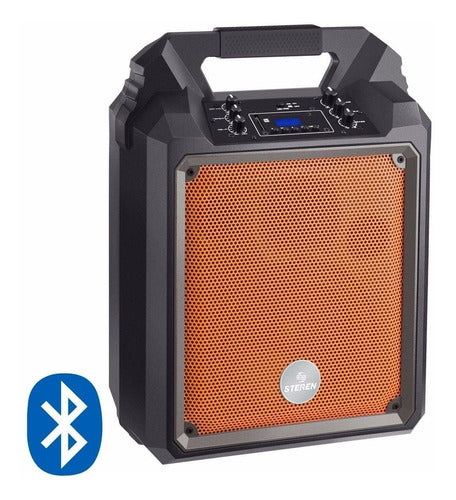 Bocina Steren Amp-025bt Bluetooth Naranja 80w Portátil - Naranja Claro