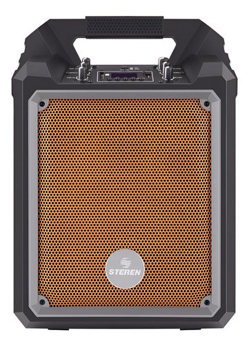 Bocina Steren Amp-025bt Bluetooth Naranja 80w Portátil - Naranja Claro