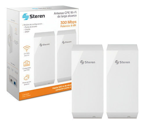 Antenas Steren Com-8020 Inalámbrica Blanca