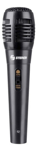 Micrófono Steren Mic-110, Negro, Dinámico, 3 M - Negro