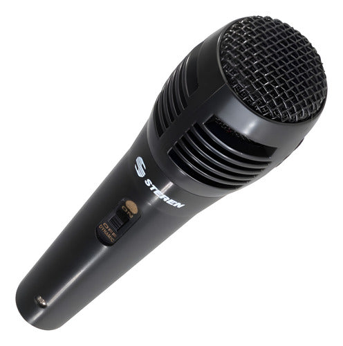 Micrófono Steren Mic-110, Negro, Dinámico, 3 M - Negro