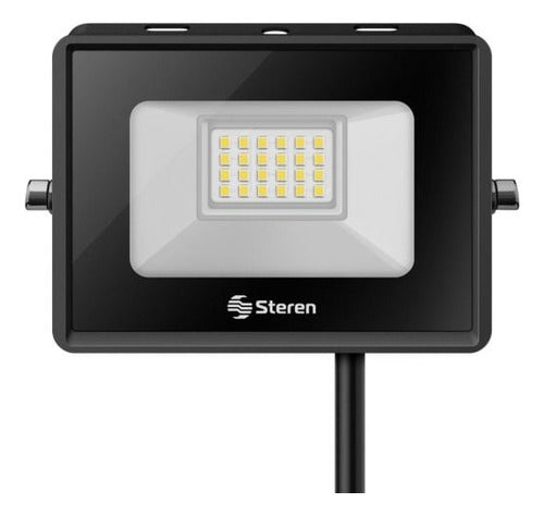 Reflector Led Steren Lam-820 20w Con Luz Colorblanco Frío - Negro - Blanco Frío