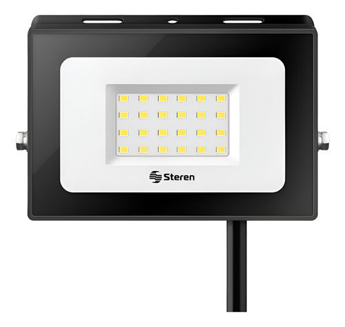 Reflector Led Steren Lam-820 20w Con Luz Colorblanco Frío - Negro - Blanco Frío