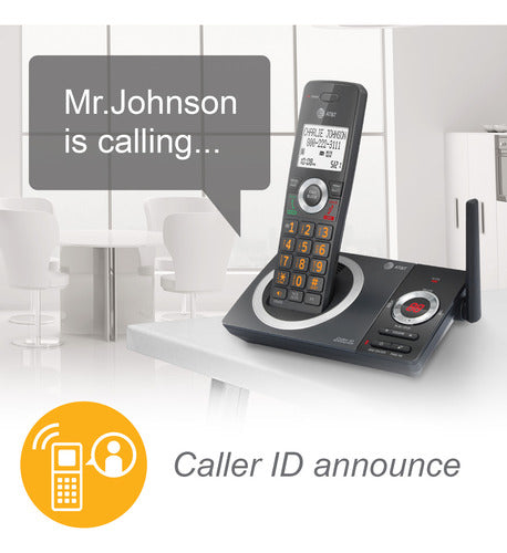 Teléfono Inalámbrico At&t Modelo Cl82119 - Negro