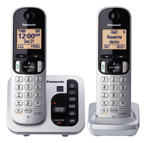 Panasonic Dect 6.0 Teléfono Inalámbrico Expandible Con Conte - Bueno (Reacondicionado)