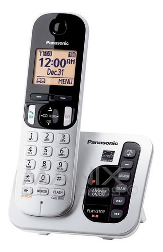 Teléfono Panasonic Elc-pns-kx-tgc220 Inalámbrico - Color Plateado - Bueno (Reacondicionado)