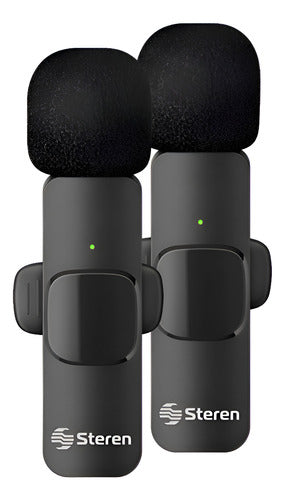 Micrófonos Inalámbricos De Solapa Usb / Usb C / Lightning, 2 - Negro
