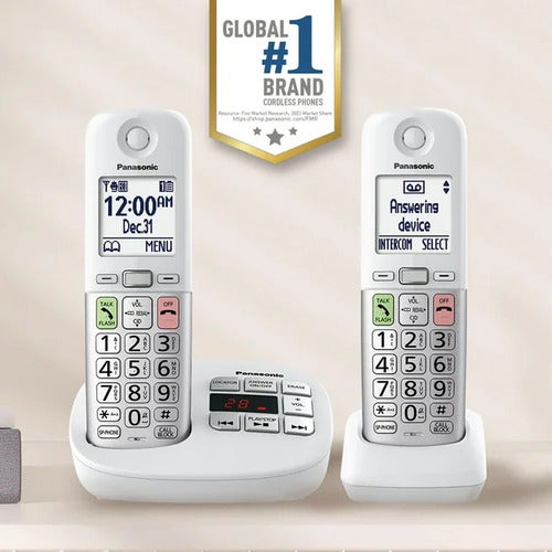 Panasonic Kx-tgu432w Dect 6.0 Teléfono Inalámbrico - Blanco