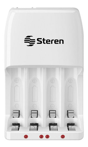 Cargador Steren Crg-100 110v/220v 4 Puertos Aa/aaa