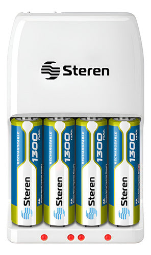 Cargador Steren Crg-100 110v/220v 4 Puertos Aa/aaa