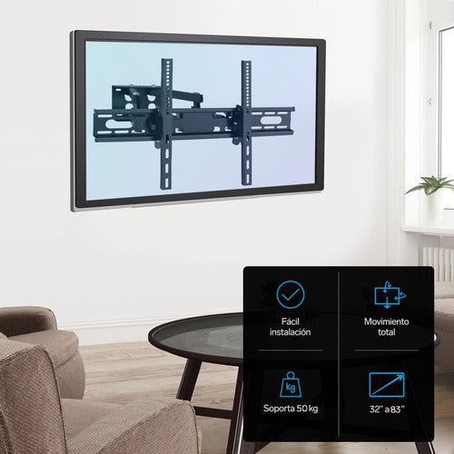 Soporte Tv Steren Stv-116 32 -70  Inclinable Negro