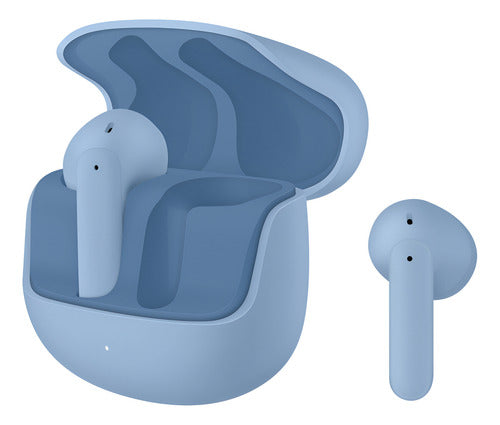 Audífonos Tws Steren Aud-7840az In-ear Azul Con Estuche