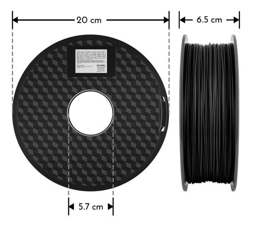 Filamento Pla Steren Fil3d-020 1.75mm 1kg Negro 302m