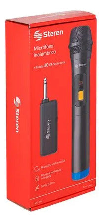 Micrófono Steren Mic-285r Inalámbrico Negro