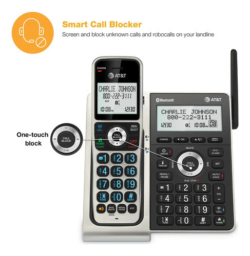 Telefono At&t Bl3107-5 Negro
