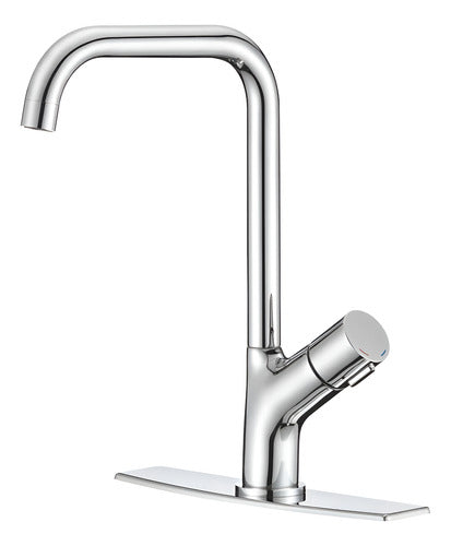 Mezcladora Homefits 10100111 Monomando Cromo Plateado Grifo Plateado/cromo Cromo Pulido