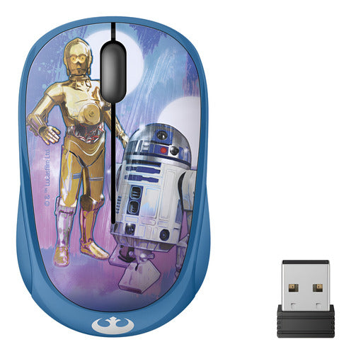 Mini Mouse Star Wars R2d2 Inalámbrico De 1200 Dpi Steren Azul