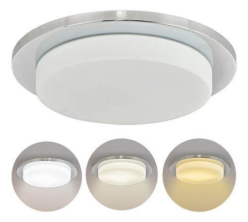 Lámpara De Techo Homefits 20300061-021 Led Cálida Plateado