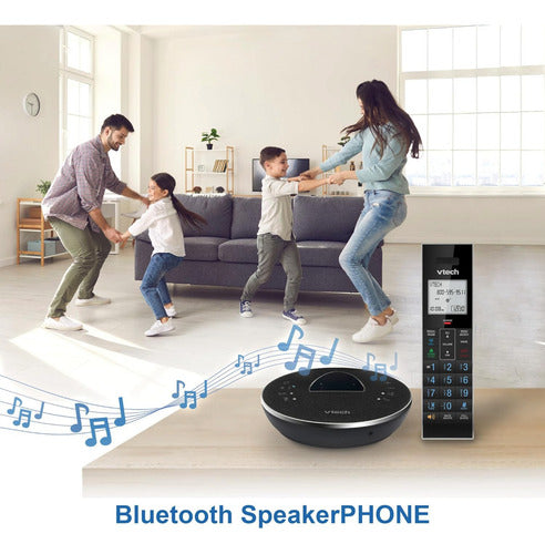 Vtech Ls6381 Telefono Inalambrico Con  Bocina Bluetooth Negro