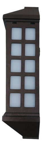 Lampara Solar Led De Pared Exterior Homefits 41000111 Negro