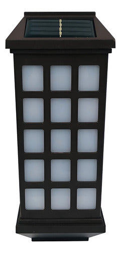 Lampara Solar Led De Pared Exterior Homefits 41000111 Negro